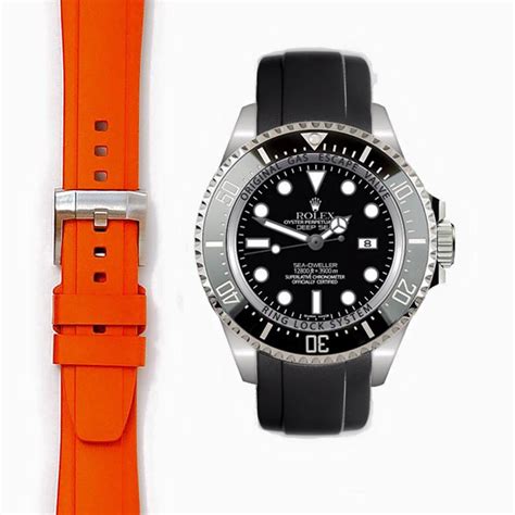 everest curved end rubber with tang buckle for rolex deepsea|Deepsea Sea.